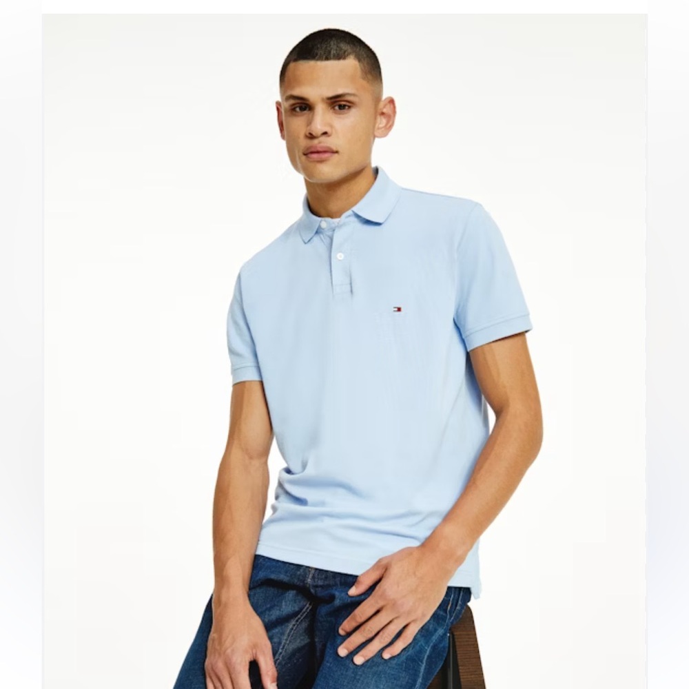 Tommy Hilfiger Light Blue Polo - medium